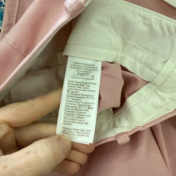 J Crew Factory Pink Slim Fit Stretch Flex Chino Pants H3167 Mens size 30x30 NEW - Picture 5 of 7